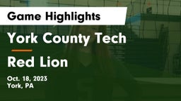 York County Tech  vs Red Lion  Game Highlights - Oct. 18, 2023