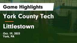 York County Tech  vs Littlestown  Game Highlights - Oct. 19, 2023