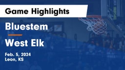 Bluestem  vs West Elk  Game Highlights - Feb. 5, 2024