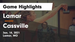 Lamar  vs Cassville  Game Highlights - Jan. 14, 2021