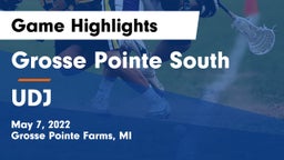 Grosse Pointe South  vs UDJ Game Highlights - May 7, 2022
