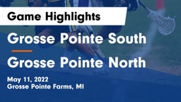 Grosse Pointe South  vs Grosse Pointe North  Game Highlights - May 11, 2022
