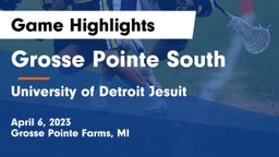 Grosse Pointe South  vs University of Detroit Jesuit Game Highlights - April 6, 2023