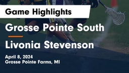 Grosse Pointe South  vs Livonia Stevenson Game Highlights - April 8, 2024