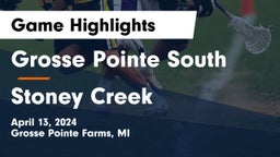 Grosse Pointe South  vs Stoney Creek  Game Highlights - April 13, 2024