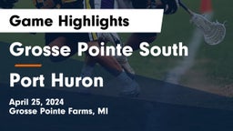 Grosse Pointe South  vs Port Huron  Game Highlights - April 25, 2024