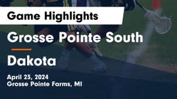 Grosse Pointe South  vs Dakota  Game Highlights - April 23, 2024