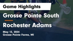 Grosse Pointe South  vs Rochester Adams Game Highlights - May 13, 2024