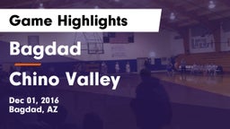 Bagdad  vs Chino Valley Game Highlights - Dec 01, 2016