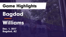 Bagdad  vs Williams Game Highlights - Dec. 1, 2017