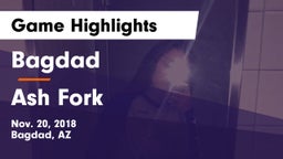 Bagdad  vs Ash Fork Game Highlights - Nov. 20, 2018