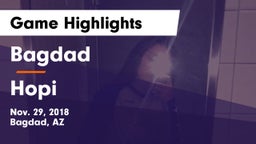 Bagdad  vs Hopi Game Highlights - Nov. 29, 2018