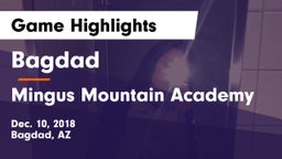 Bagdad  vs Mingus Mountain Academy Game Highlights - Dec. 10, 2018