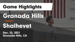 Granada Hills  vs Shalhevet  Game Highlights - Dec. 23, 2021