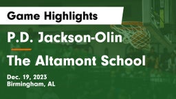 P.D. Jackson-Olin  vs The Altamont School Game Highlights - Dec. 19, 2023
