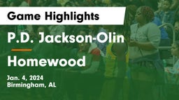 P.D. Jackson-Olin  vs Homewood  Game Highlights - Jan. 4, 2024