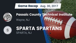 Recap: Passaic County Technical Institute vs. SPARTA SPARTANS 2017