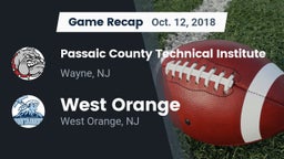 Recap: Passaic County Technical Institute vs. West Orange  2018