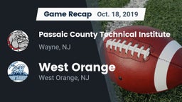 Recap: Passaic County Technical Institute vs. West Orange  2019