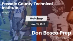 Matchup: Passaic County vs. Don Bosco Prep  2020