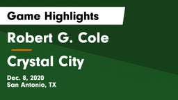 Robert G. Cole  vs Crystal City  Game Highlights - Dec. 8, 2020