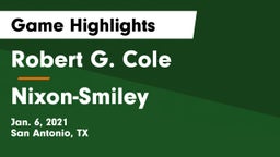 Robert G. Cole  vs Nixon-Smiley  Game Highlights - Jan. 6, 2021