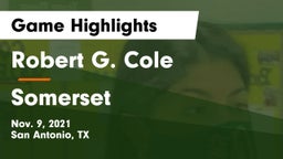 Robert G. Cole  vs Somerset  Game Highlights - Nov. 9, 2021