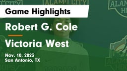Robert G. Cole  vs Victoria West  Game Highlights - Nov. 10, 2023