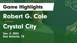 Robert G. Cole  vs Crystal City  Game Highlights - Jan. 2, 2024