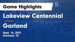Lakeview Centennial  vs Garland  Game Highlights - Sept. 16, 2022
