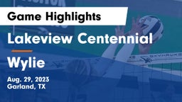 Lakeview Centennial  vs Wylie  Game Highlights - Aug. 29, 2023