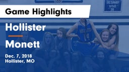 Hollister  vs Monett  Game Highlights - Dec. 7, 2018