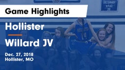 Hollister  vs Willard JV Game Highlights - Dec. 27, 2018