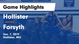 Hollister  vs Forsyth  Game Highlights - Jan. 7, 2019