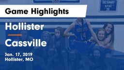 Hollister  vs Cassville  Game Highlights - Jan. 17, 2019