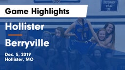 Hollister  vs Berryville Game Highlights - Dec. 5, 2019