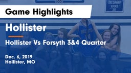 Hollister  vs Hollister Vs Forsyth 3&4 Quarter  Game Highlights - Dec. 6, 2019