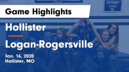 Hollister  vs Logan-Rogersville  Game Highlights - Jan. 16, 2020