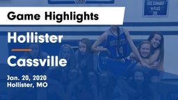 Hollister  vs Cassville  Game Highlights - Jan. 20, 2020