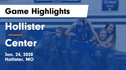 Hollister  vs Center  Game Highlights - Jan. 24, 2020
