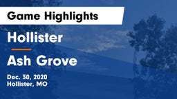 Hollister  vs Ash Grove  Game Highlights - Dec. 30, 2020