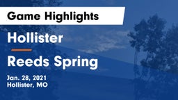 Hollister  vs Reeds Spring  Game Highlights - Jan. 28, 2021