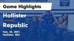 Hollister  vs Republic  Game Highlights - Feb. 25, 2021