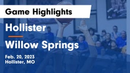 Hollister  vs Willow Springs  Game Highlights - Feb. 20, 2023