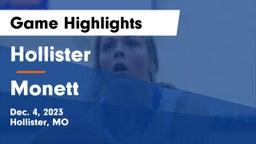 Hollister  vs Monett  Game Highlights - Dec. 4, 2023