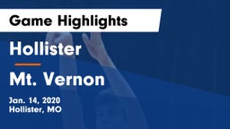 Hollister  vs Mt. Vernon  Game Highlights - Jan. 14, 2020