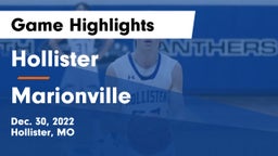 Hollister  vs Marionville  Game Highlights - Dec. 30, 2022