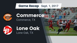 Recap: Commerce  vs. Lone Oak  2017