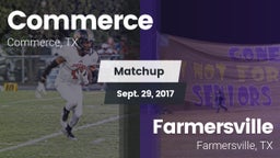 Matchup: Commerce  vs. Farmersville  2017