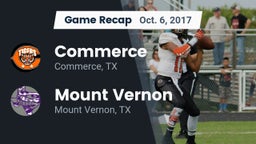 Recap: Commerce  vs. Mount Vernon  2017